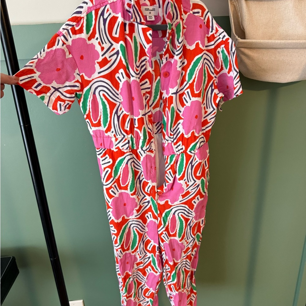 Diane Von Furstenberg Colorful Floral Jumpsuit